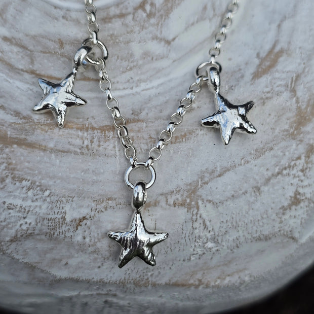 Starfish 3 Charm Necklace