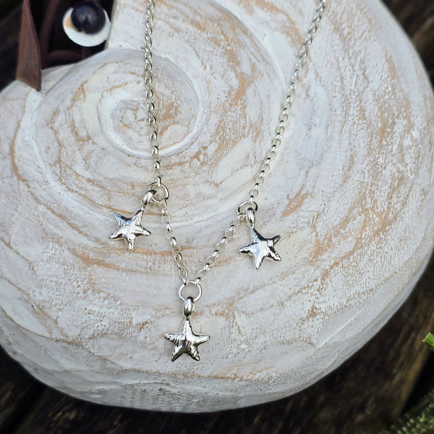 Starfish 3 Charm Necklace