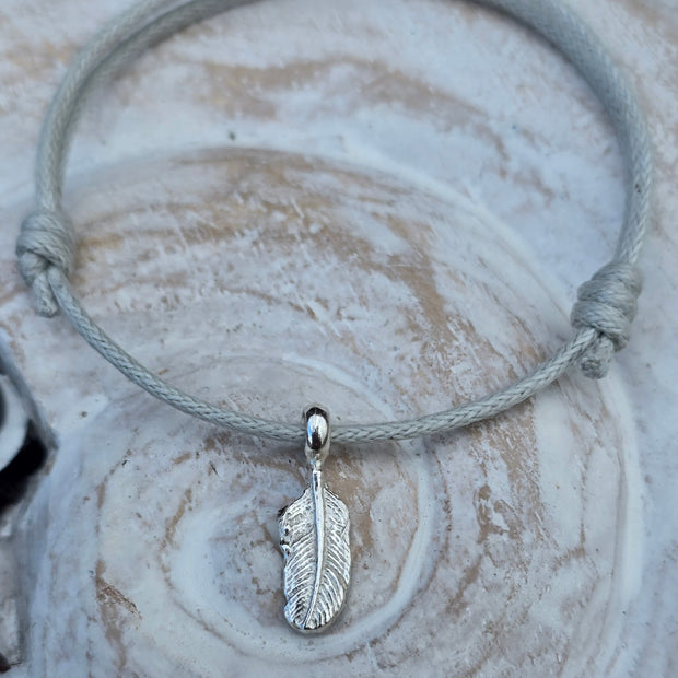 Feather Cord Bracelet