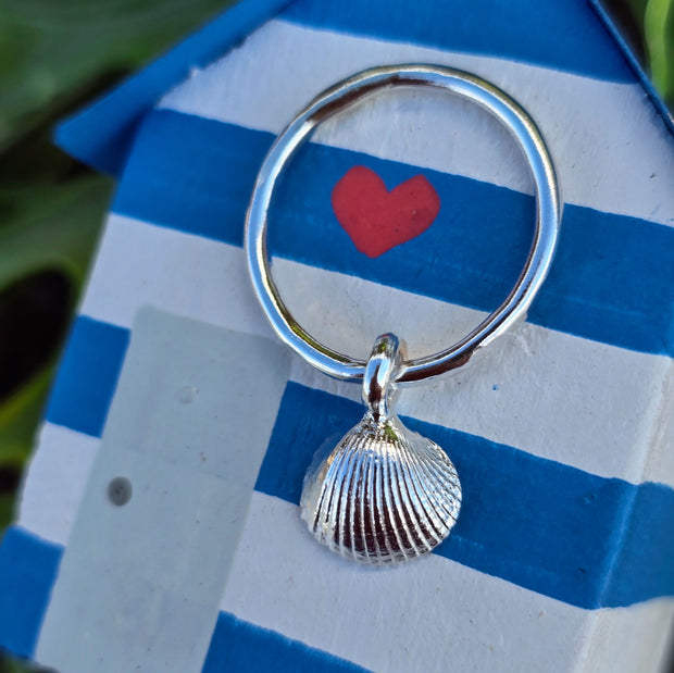 Cute Cockle Shell Dangle Ring