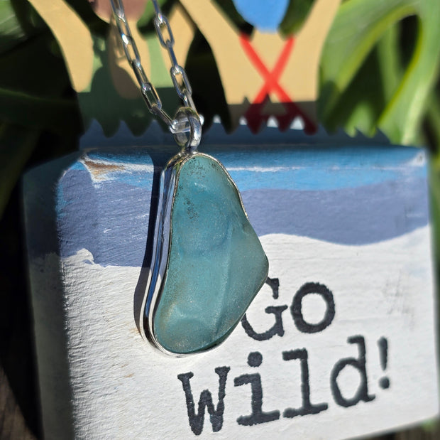 Bubbles Sea Glass Necklace   408