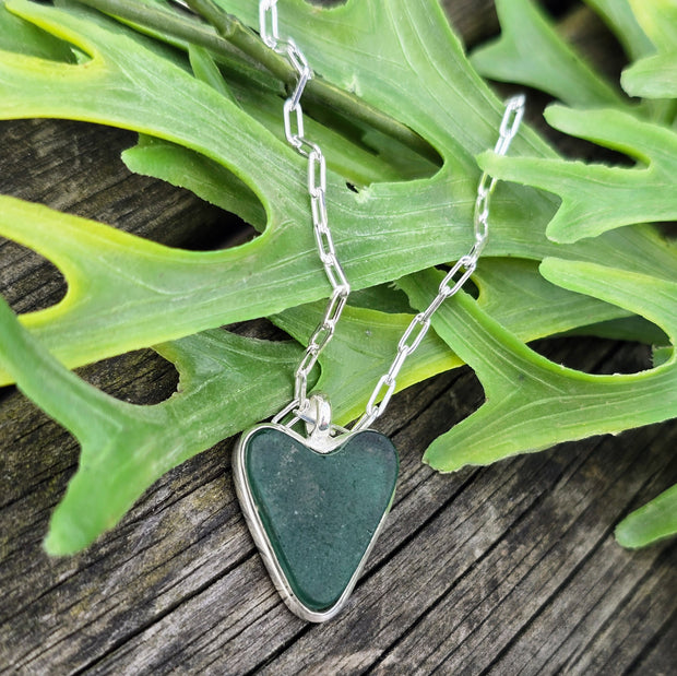 Love & Kisses Sea Glass Necklace   414