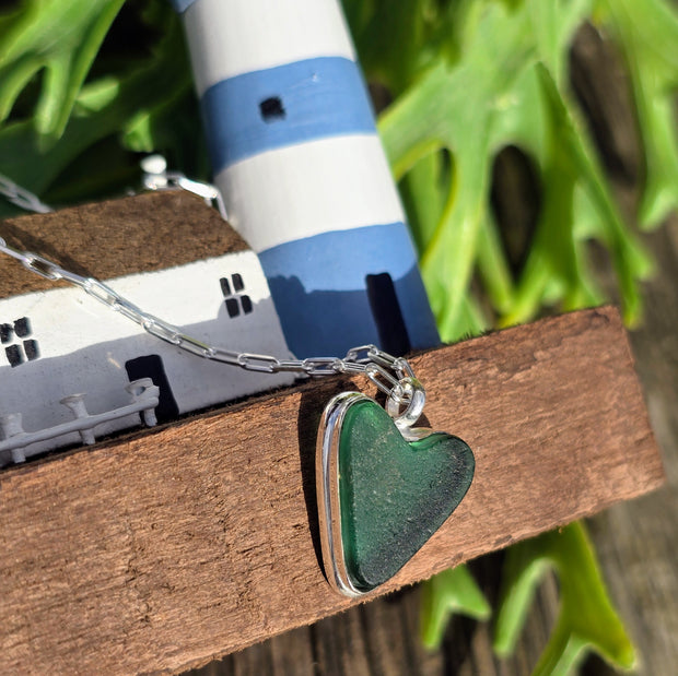 Love & Kisses Sea Glass Necklace   414