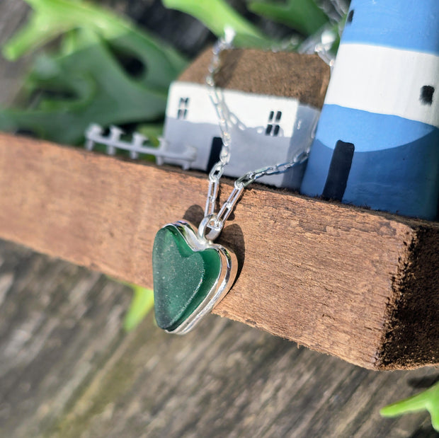 Love & Kisses Sea Glass Necklace   414
