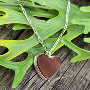 Amber Sands Sea Glass Necklace   413