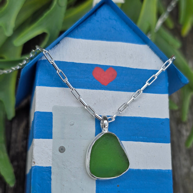 Wild Water Sea Glass Necklace   416