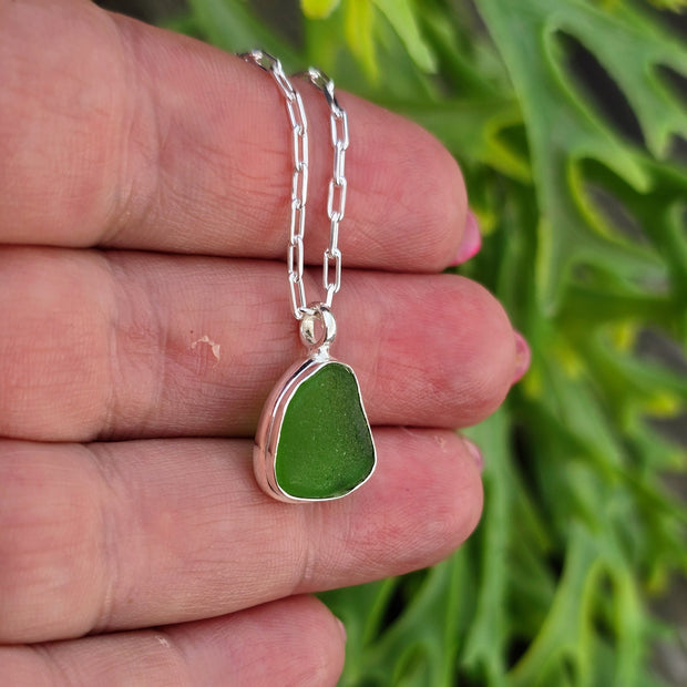 Wild Water Sea Glass Necklace   416