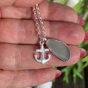 Anchors Away Sea Glass Necklace   420
