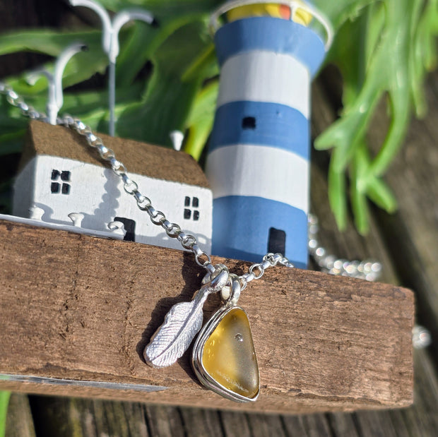 Sunshine Coast Sea Glass Necklace   423