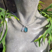 Sea Bean Sea Glass Necklace   428