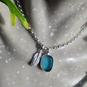 Sea Bean Sea Glass Necklace   428