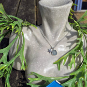 Pale Pool Sea Glass Necklace   426
