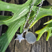 Pale Pool Sea Glass Necklace   426
