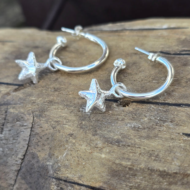 Starfish Hoop Earrings