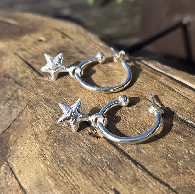 Starfish Hoop Earrings