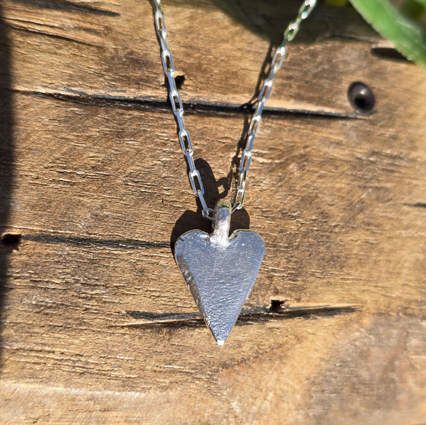 Large Vintage Heart Necklace