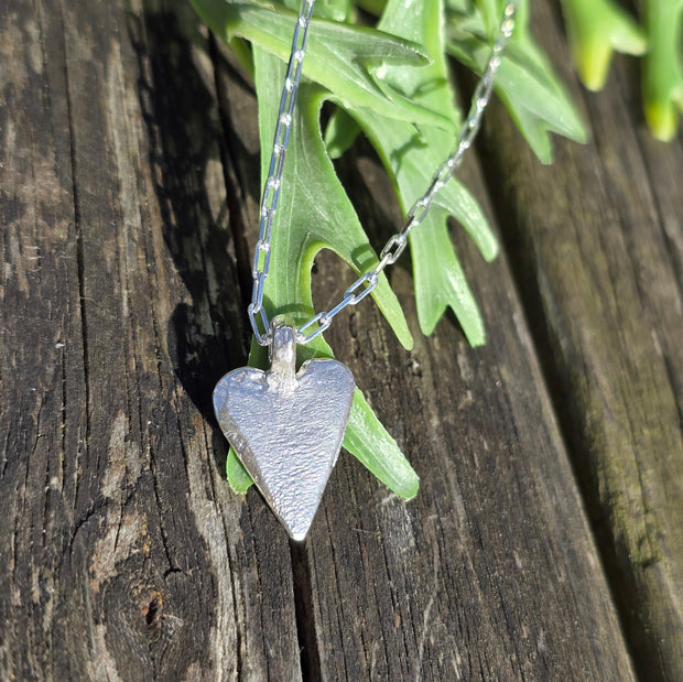 Large Vintage Heart Necklace