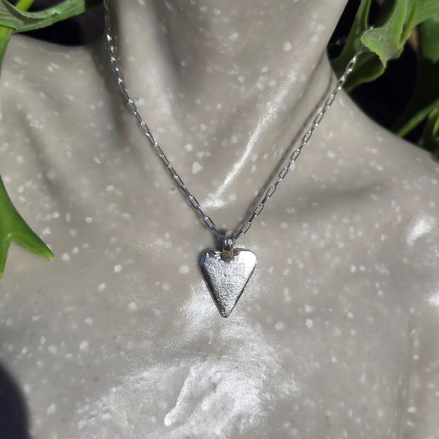 Large Vintage Heart Necklace