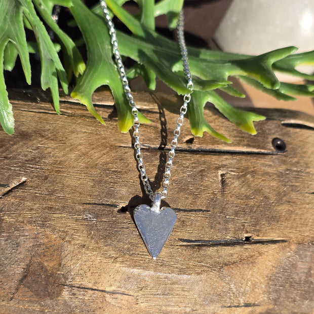 Large Vintage Heart Necklace