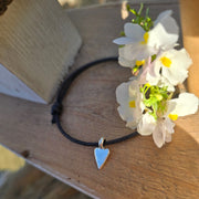 Small Vintage Heart Cord Bracelet