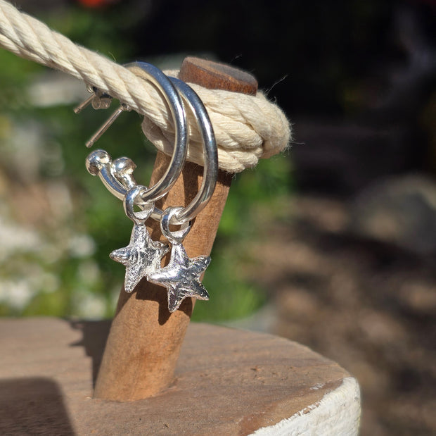 Starfish Hoop Earrings