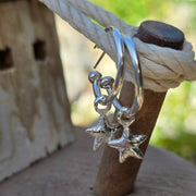 Starfish Hoop Earrings