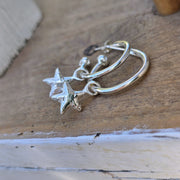 Starfish Hoop Earrings