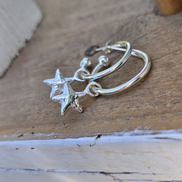 Starfish Hoop Earrings