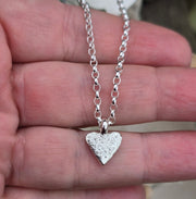 Ashes into Silver My Heart Belcher Necklace