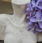Ashes into Silver My Heart Long Link Necklace