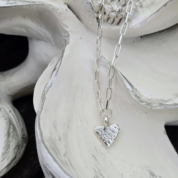 Ashes into Silver My Heart Long Link Bracelet