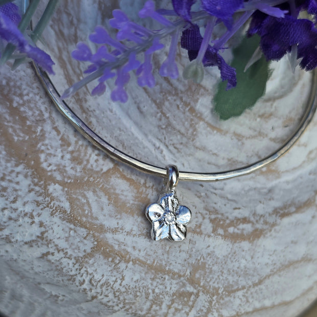 Ashes Into Silver 'Forget Me Not' Bangle
