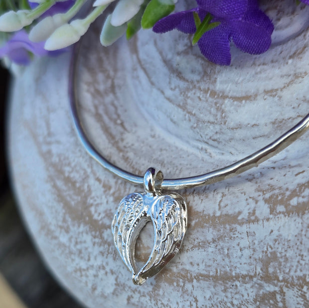 Ashes into Silver 'With the Angels' Bangle
