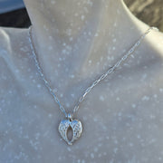 Ashes into Silver With the Angels Long Link Necklace