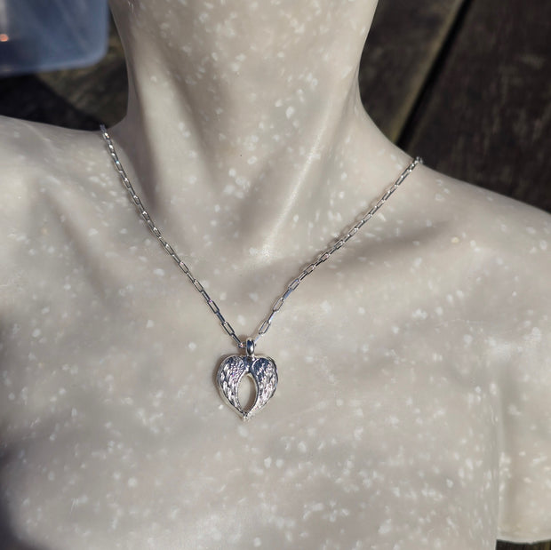 Ashes into Silver With the Angels Long Link Necklace
