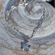 Ashes into Silver Forget Me Knot Long Link Bracelet