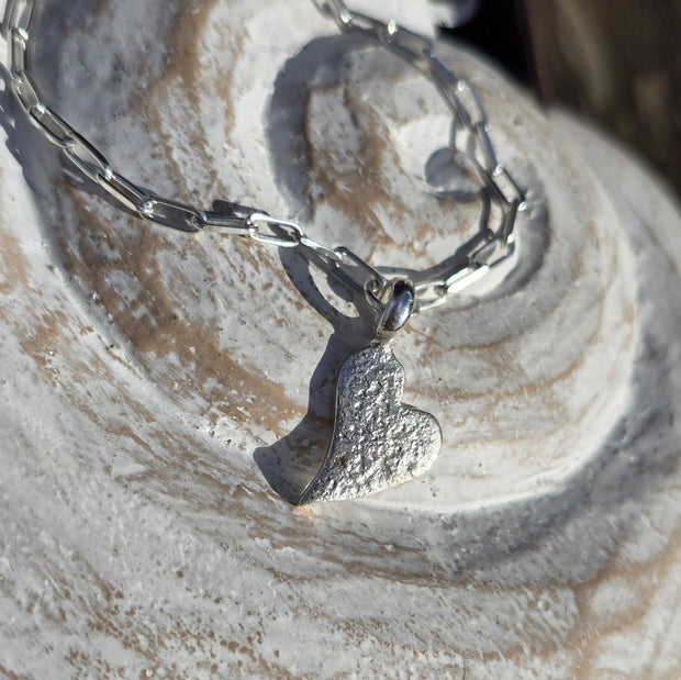 Ashes into Silver Together Forever Long Link Bracelet