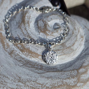 Ashes into Silver Disc Belcher Bracelet