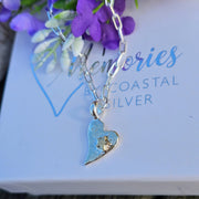 Ashes into Silver Together Forever with Gold Star, Chunky Long Link Necklace