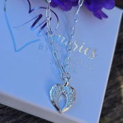 Ashes into Silver With the Angels, Long Link Chunky Necklace