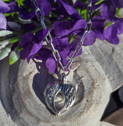 Ashes into Silver With the Angels, Long Link Chunky Necklace