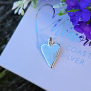 Ashes into Silver Endless Love Heart , on Chunky Long Link Necklace