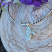 Ashes into Silver Together Forever with Gold Star Memory Bangle