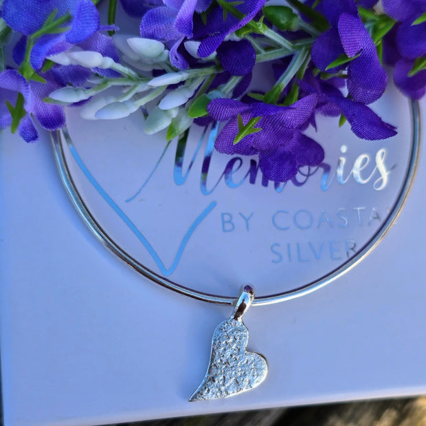 Ashes into Silver Together Forever Bangle