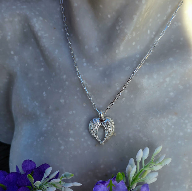 Ashes into Silver With the Angels Long Link Necklace