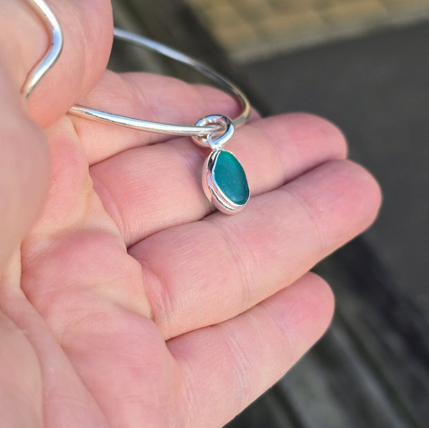 Tropical Seas Sea Glass Bangle   314