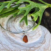 Flaming Sunset Sea Glass Bangle   315