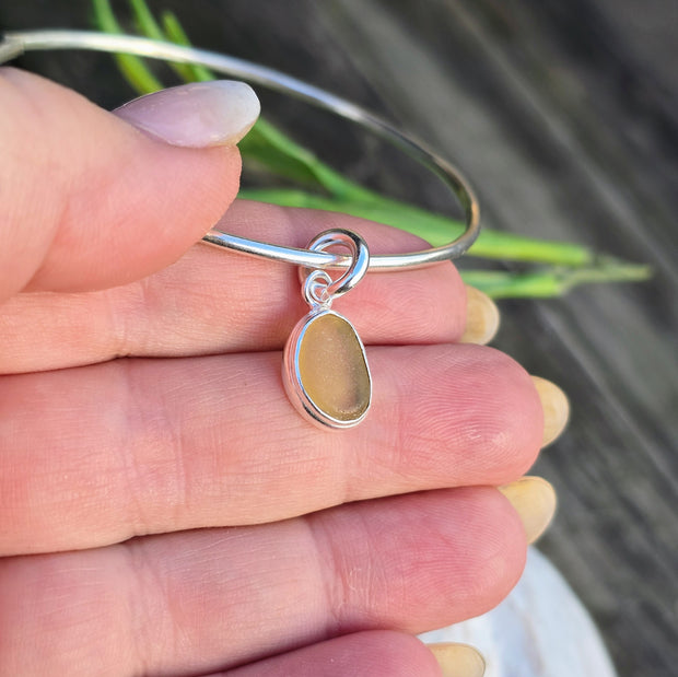 Sandy Shore Sea Glass Bangle   318