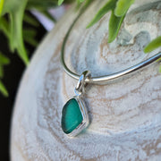 Aqua Bay Sea Glass Bangle   319
