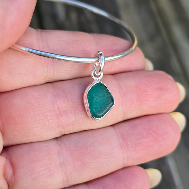 Aqua Bay Sea Glass Bangle   319